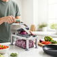 🍴Multifunctionele voedselhakker met 9 messen en opbergbakje🥙