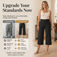 🎁2026 Nieuwe collectie 50% KORTING💥Stretch cropped broek met hoge taille voor dames
