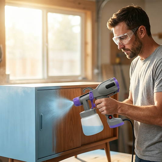 💪 Elektrische verfspuit met 5 spuitmonden
