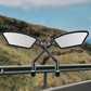 🚲 50% ✨ 360° draaibare achteruitkijkspiegel – schokdempende arm, weerbestendig, universele bevestiging 🛡️
