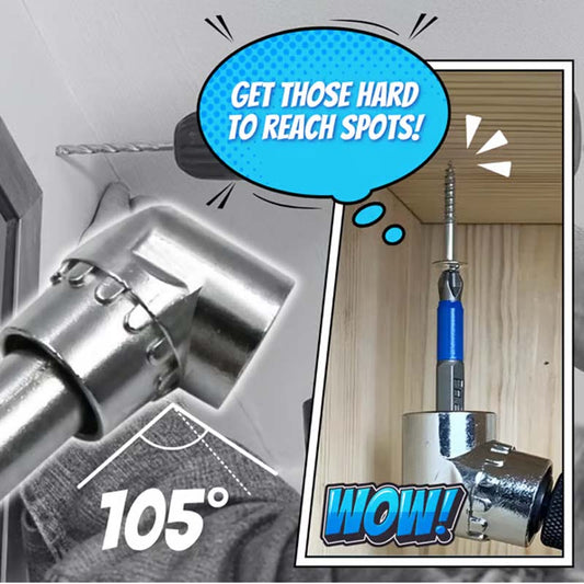🔩 Booradapter-set voor hoeken van 105 graden – geschikt voor krappe ruimtes en nauwkeurig boren🛠️