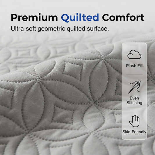 🛏️50% KORTING!  🛡️ Gesteppte waterdichte matrasbeschermer – beschermt tegen morsen en vlekken, houdt uw matras fris. Diepe hoes, verschuift niet. Slaap heerlijk! 😴✨