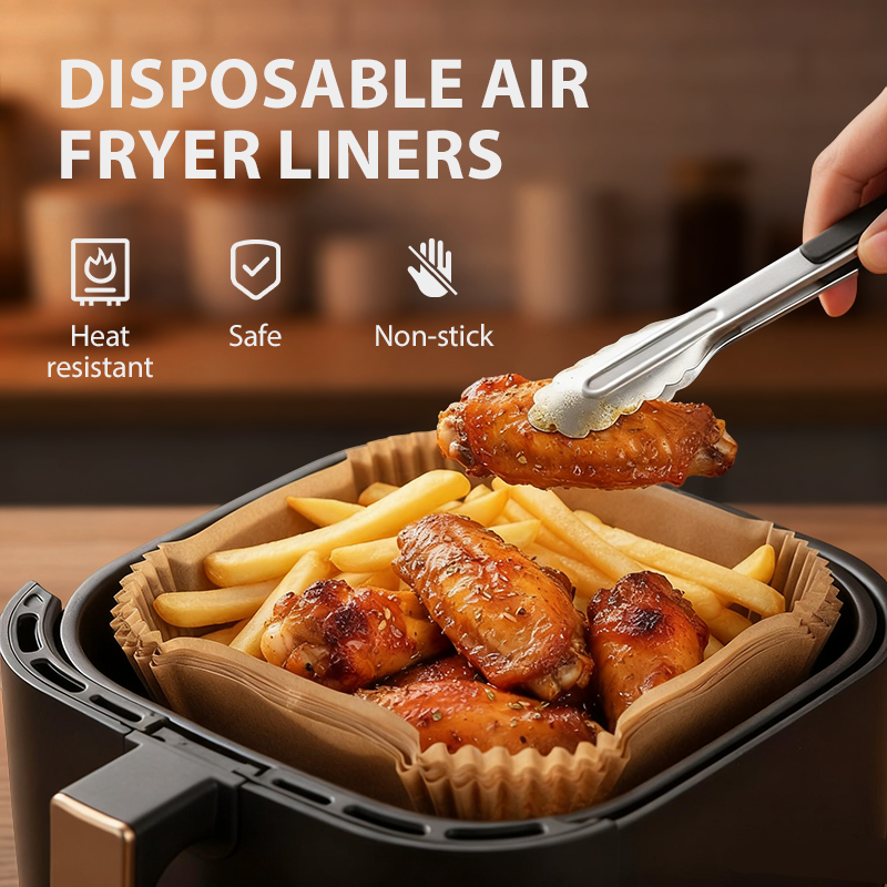🍟 Wegwerpbare bakpapierbakjes voor airfryer