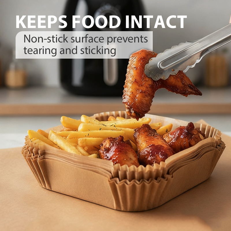 🍟 Wegwerpbare bakpapierbakjes voor airfryer