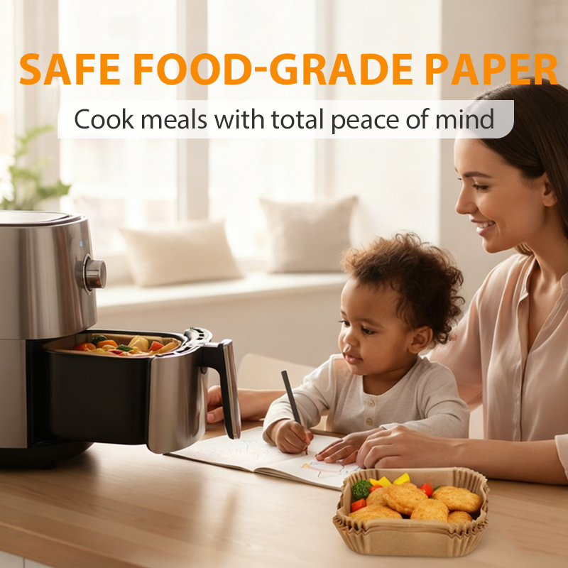 🍟 Wegwerpbare bakpapierbakjes voor airfryer