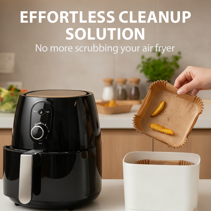 🍟 Wegwerpbare bakpapierbakjes voor airfryer