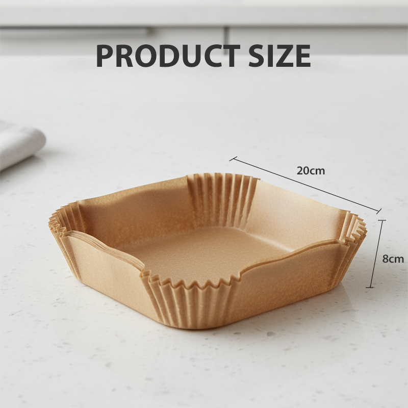 🍟 Wegwerpbare bakpapierbakjes voor airfryer