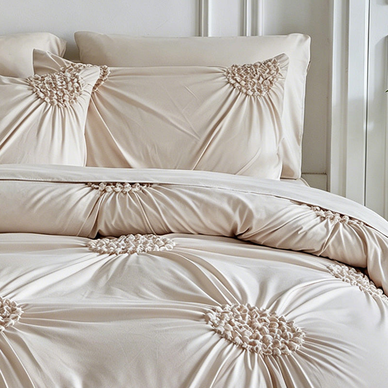 🛏️ Elegant Duvetovertrek met Luxe Plooidetails ✨