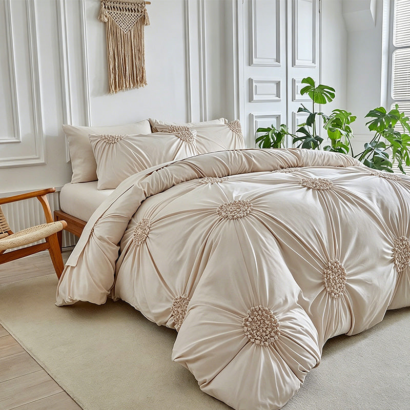 🛏️ Elegant Duvetovertrek met Luxe Plooidetails ✨