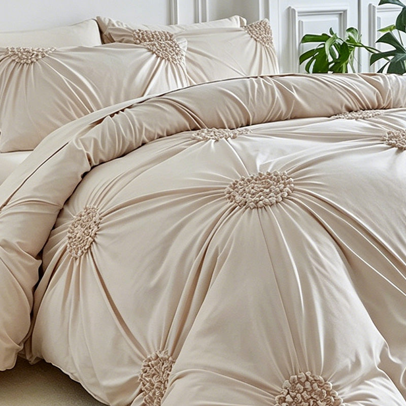 🛏️ Elegant Duvetovertrek met Luxe Plooidetails ✨