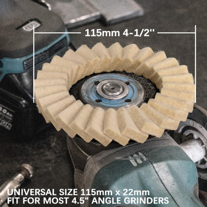 Viktrycka®  Polijstschijven van wolvilt met flap