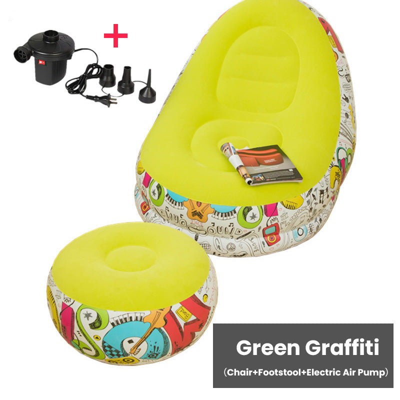 🛋️🎁 50% KORTING! Nooit meer oncomfortabel zitten – deze opblaasbare zitzak met voetsteun en elektrische pomp is binnen 2 minuten klaar. Tot 150 kg, fluweelzacht PVC!