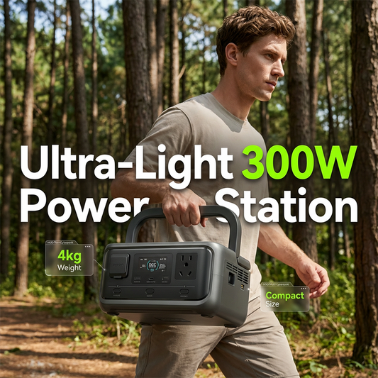 🔋 300 W-voeding voor buitengebruik met LFP-accu⚡