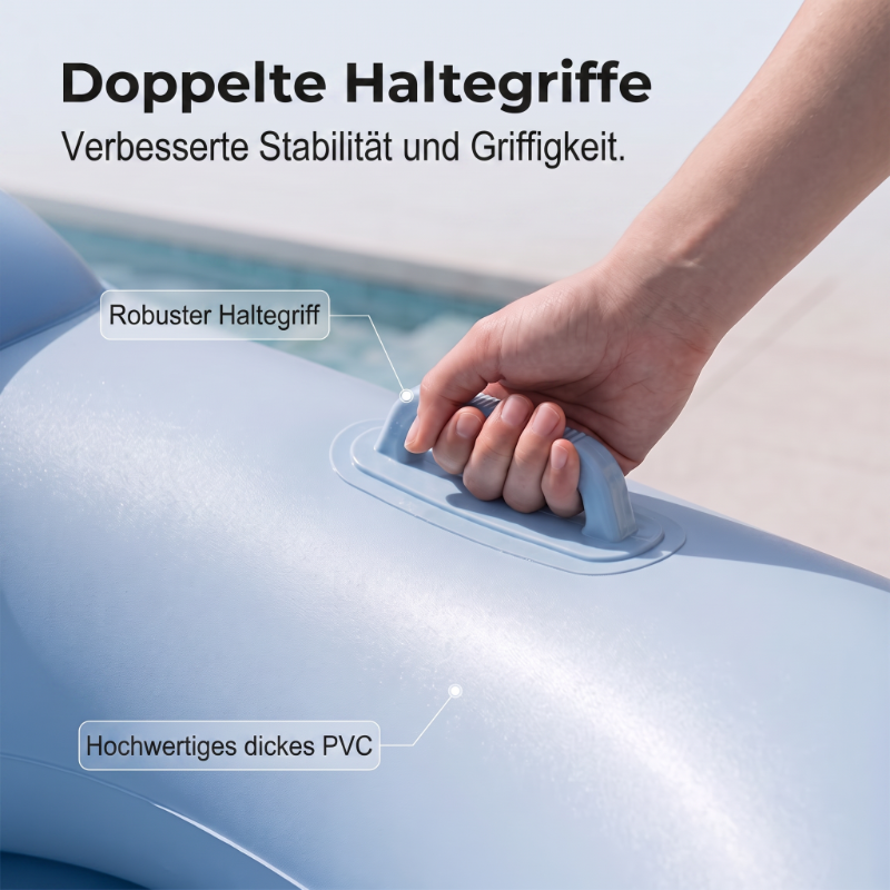 ⛱ Opblaasbare ligstoel voor bij het zwembad met afneembare luifel 💦