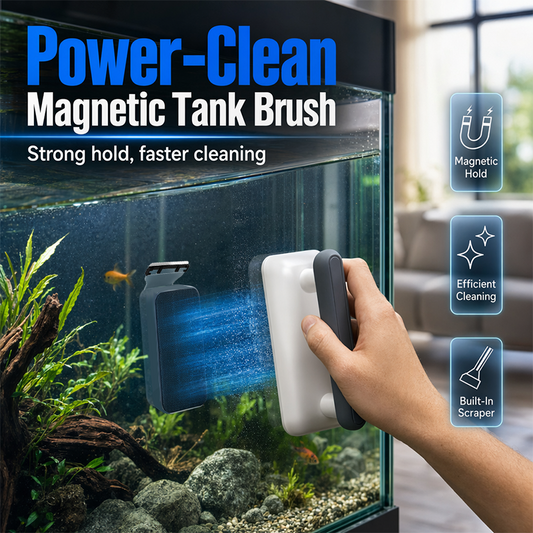 🐠 Magnetische aquariumglasreiniger – reinigt glas zonder natte handen