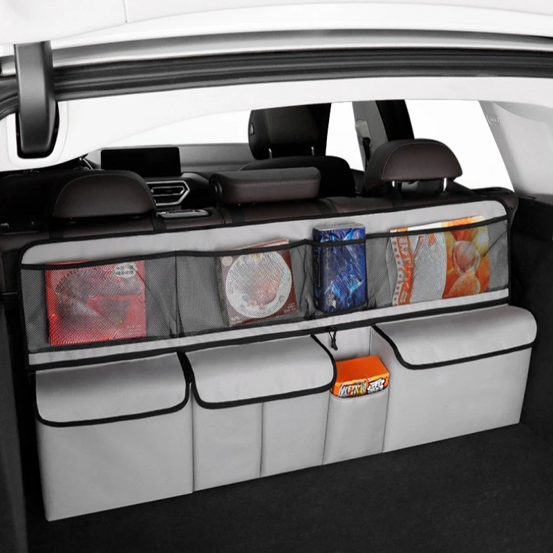 🚗🧳 Hangende bagageruimte-organizer met meerdere vakken – Ruimtebesparend, waterafstotend Oxford-doek & snel te installeren