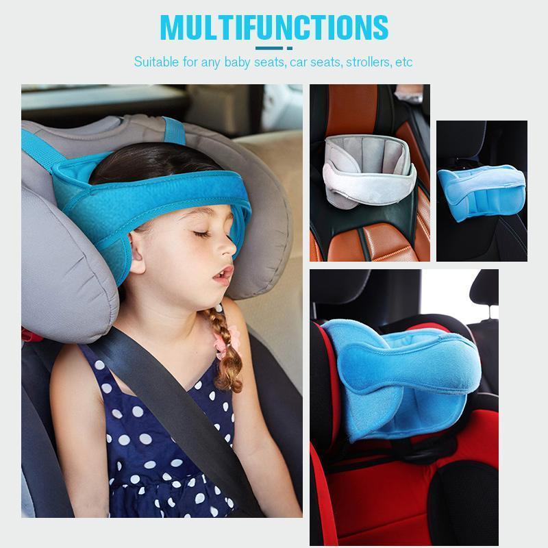 🤩 Hoofdsteunband voor kinderen in de auto – Verstelbaar hoofdkussen voor peuters, voorkomt nekpijn tijdens autoritten