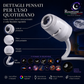 🌌 Lamp met sterrenhemelprojectie – 13 verwisselbare filmschijfjes & flexibele hals✨