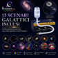 🌌 Lamp met sterrenhemelprojectie – 13 verwisselbare filmschijfjes & flexibele hals✨