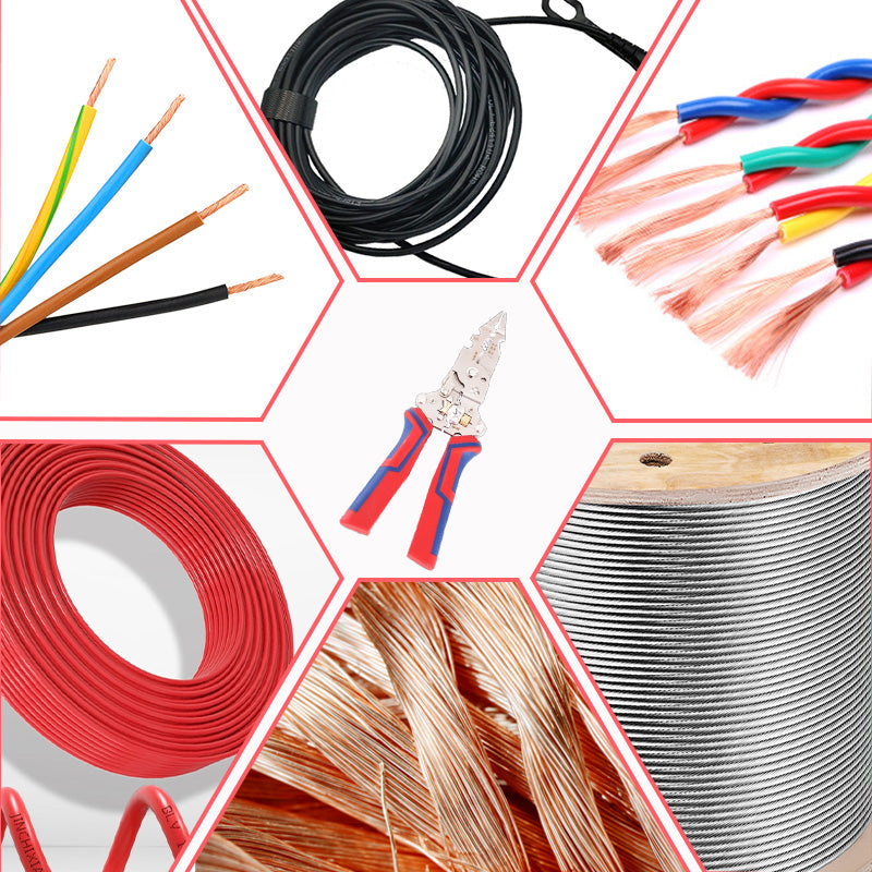 🛠 Multifunctionele opvouwbare elektriciëntang met elektrische meetfunctie