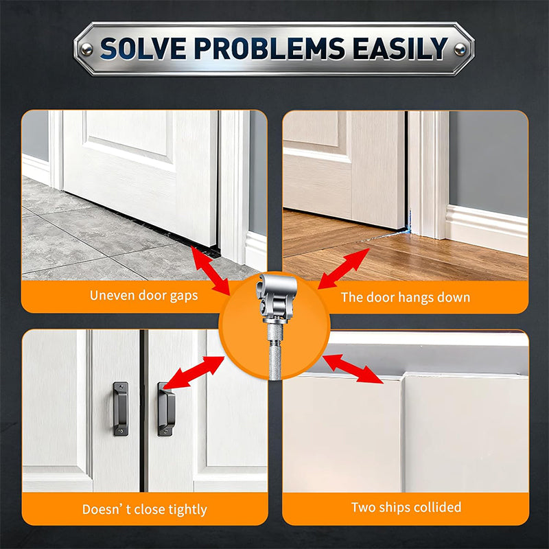 🚪 Stop met piepende en scheef hangende deuren! Dé verstelbare scharniersleutel corrigeert deuralignering moeiteloos – compact, comfortabel en direct klaar voor gebruik.