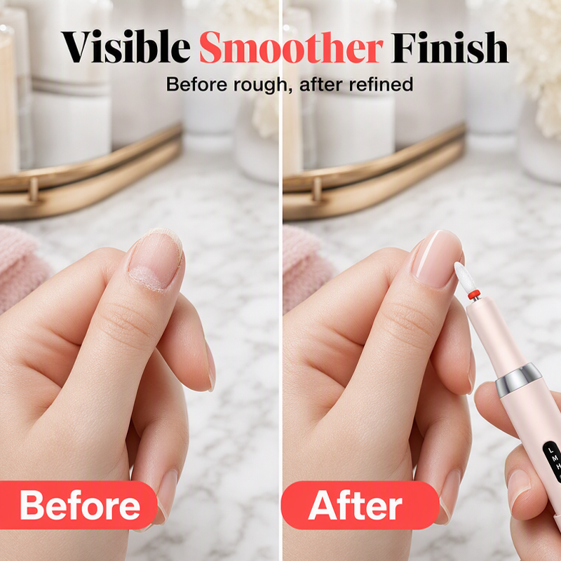 💅🔋 Draadloze elektrische nagelboormachine met oplaadstation – Professionele manicure thuis!✨