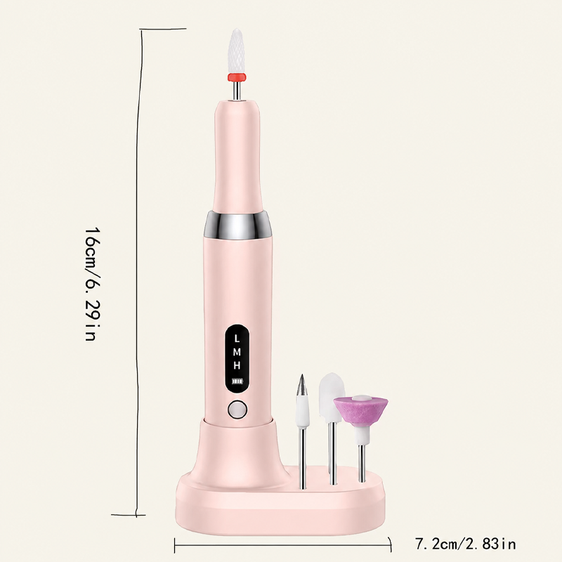 💅🔋 Draadloze elektrische nagelboormachine met oplaadstation – Professionele manicure thuis!✨