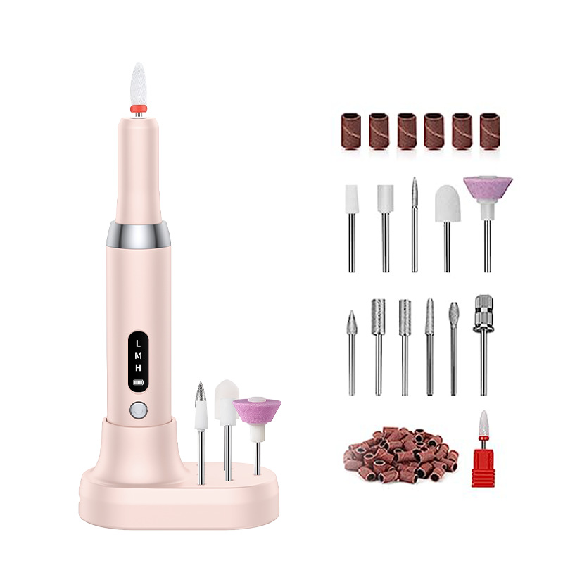 💅🔋 Draadloze elektrische nagelboormachine met oplaadstation – Professionele manicure thuis!✨