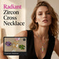 ✨ Kleurrijke ketting met zirkoon kruis-hanger voor dames