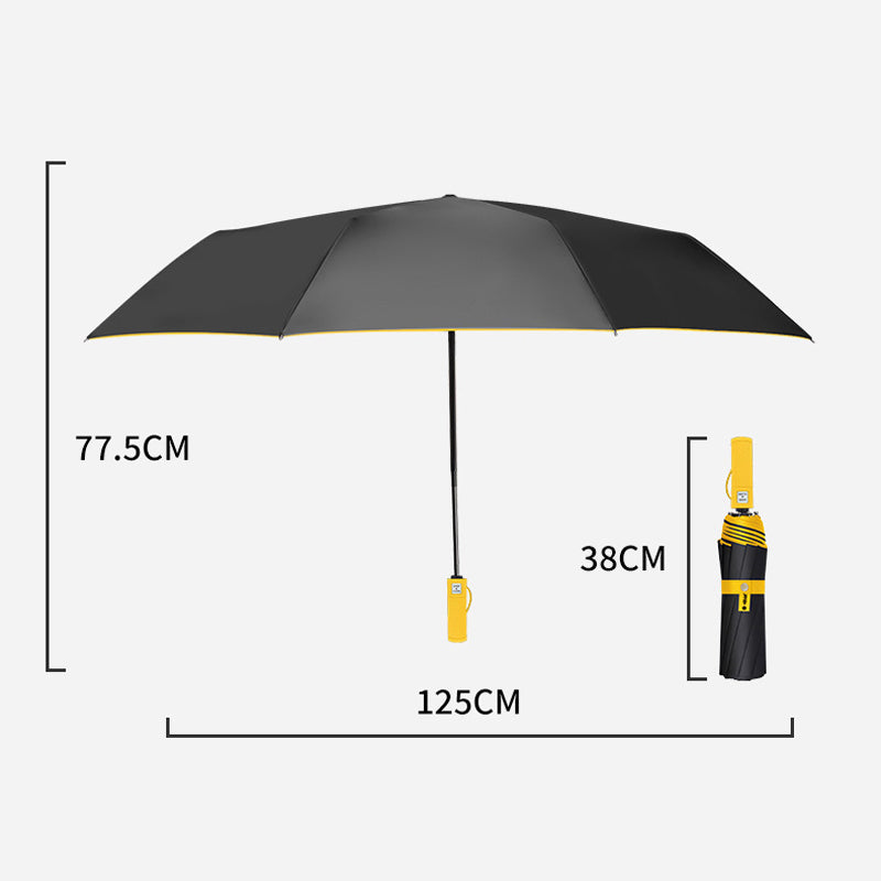 🌂Grote automatische zon- en regenspar – extra groot doek van 125 cm, UV-bestendig en sneldrogend.