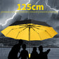 🌂Grote automatische zon- en regenspar – extra groot doek van 125 cm, UV-bestendig en sneldrogend.