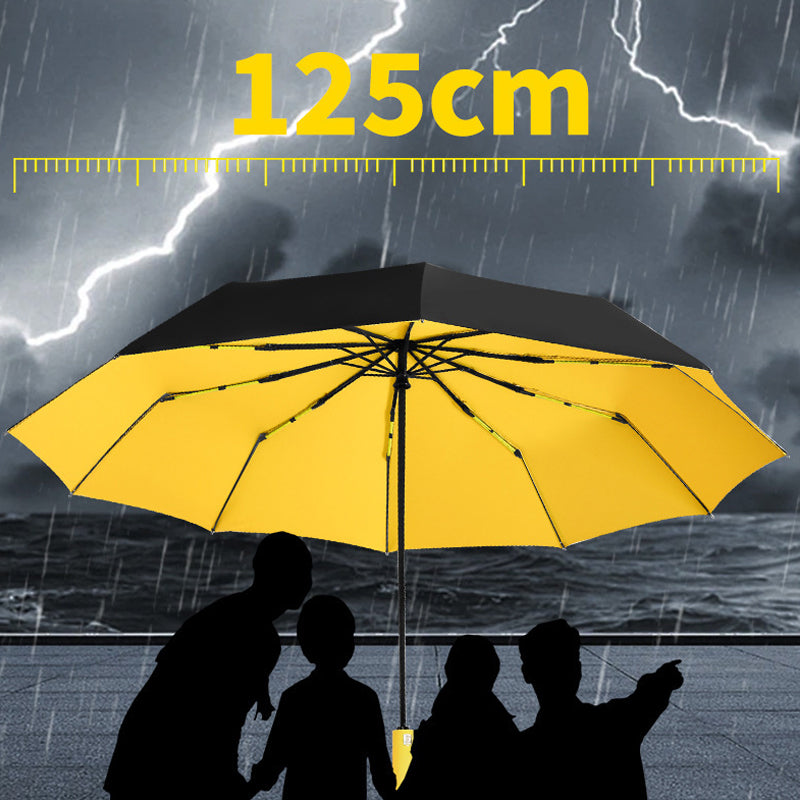 🌂Grote automatische zon- en regenspar – extra groot doek van 125 cm, UV-bestendig en sneldrogend.
