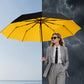 🌂Grote automatische zon- en regenspar – extra groot doek van 125 cm, UV-bestendig en sneldrogend.