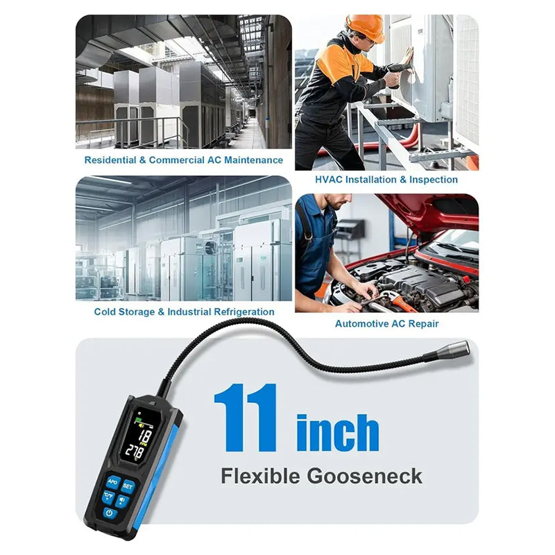 🔍 Oplaadbare halogeenlekdetector voor airconditioners🔧