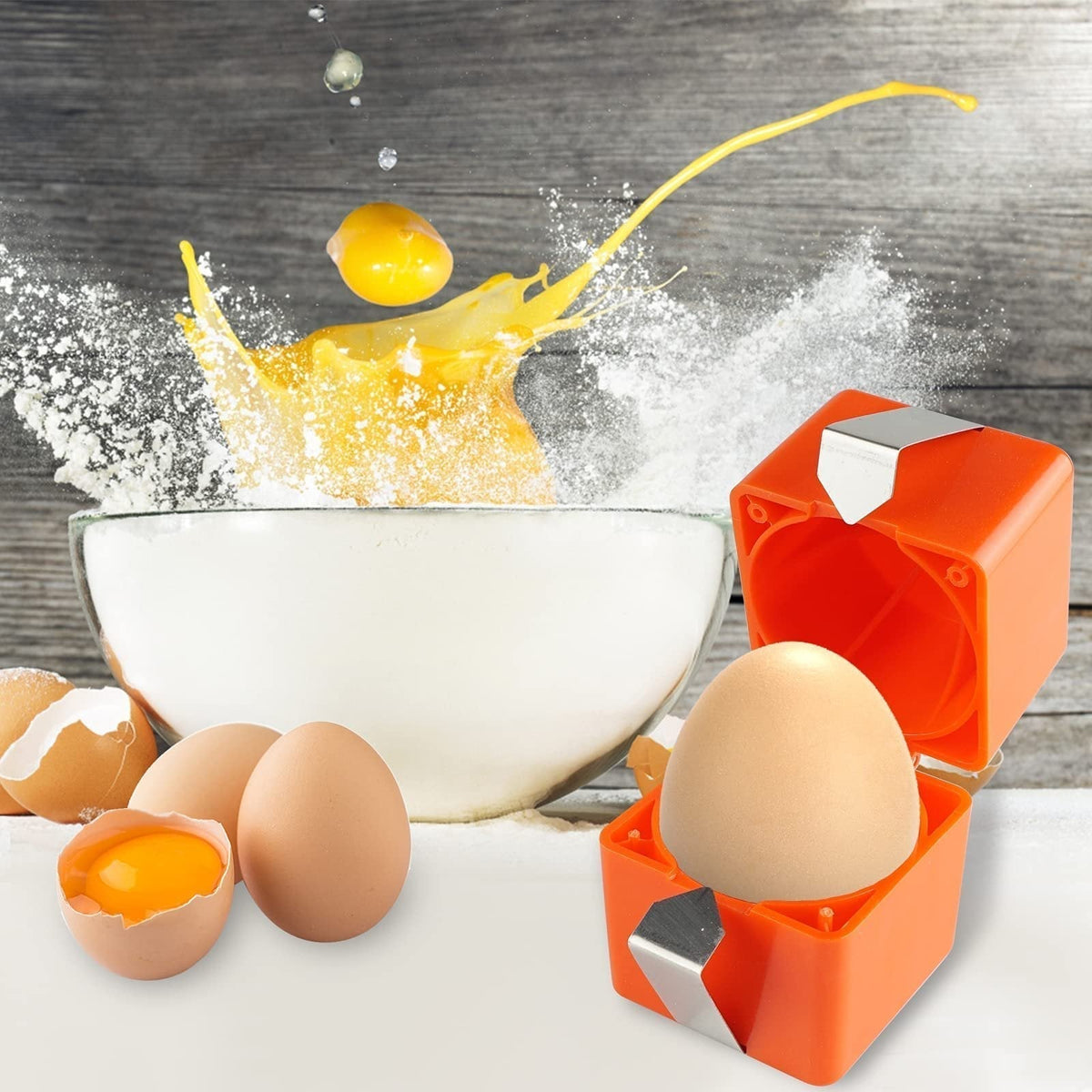 🍳 Sneller en schoner eieren breken – handige eierbreker voor perfecte resultaten