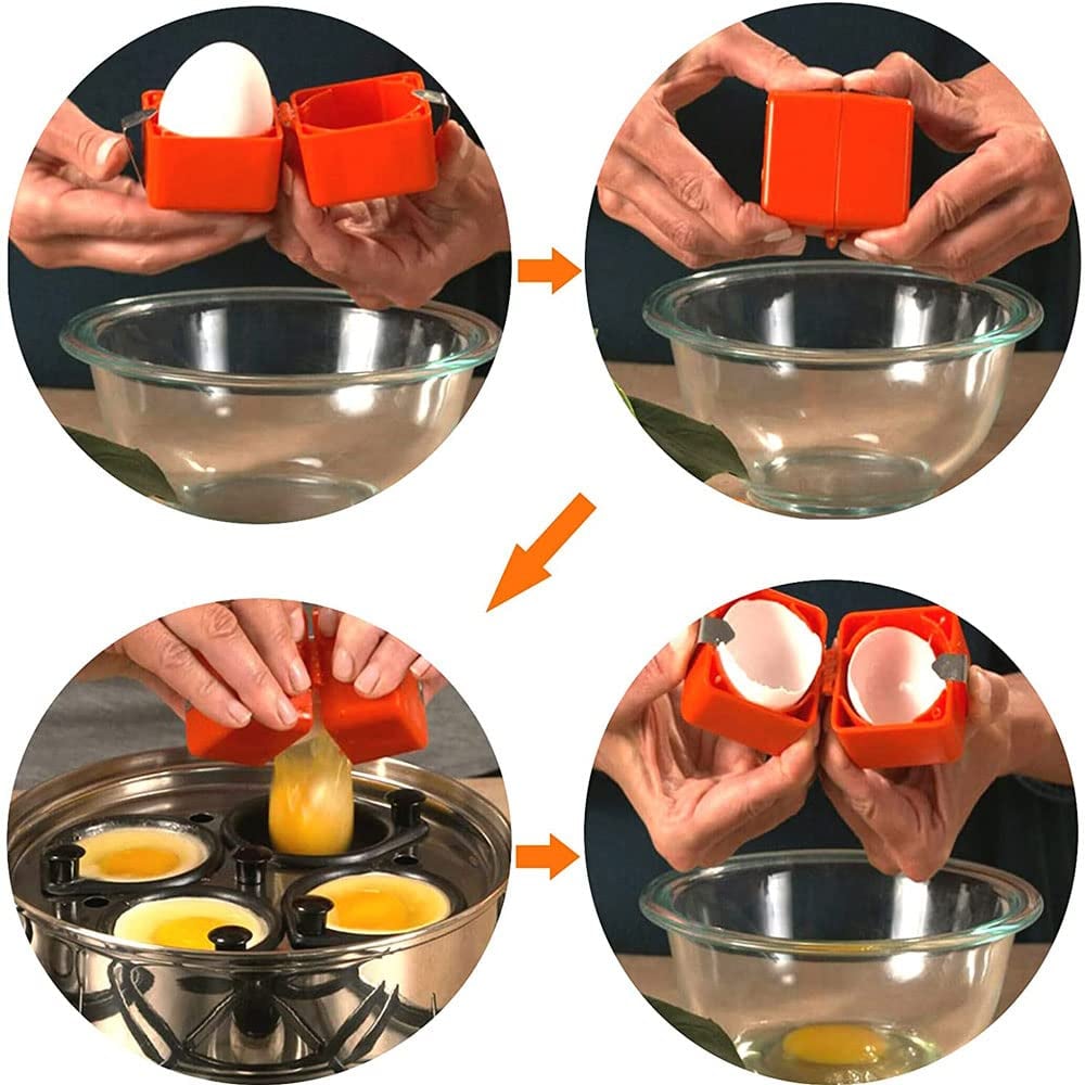 🍳 Sneller en schoner eieren breken – handige eierbreker voor perfecte resultaten