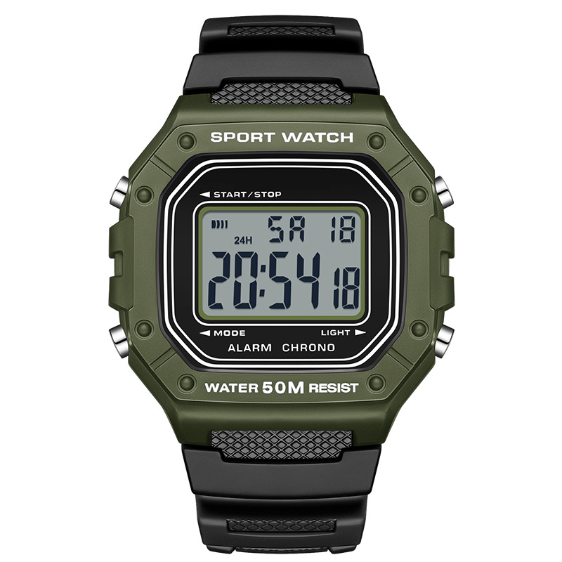 ⌚ NU 50% KORTING! 🌊 Digitaal sporthorloge – waterdicht tot 50 meter, verlicht LED-display en robuust ontwerp 🏔️