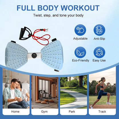🧘‍♀️ Compacte cardio-stepper met draaibeweging