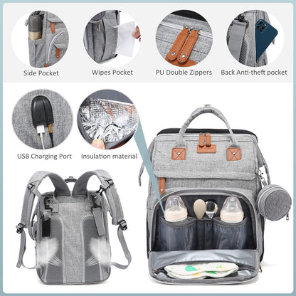 🎒 Opvouwbare luiertas met verschoonmatje