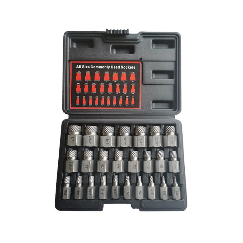 🛠 Set voor het verwijderen van beschadigde schroeven, inclusief opbergkoffer