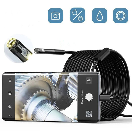 🔍Waterdichte slangen-camera met felle LED's