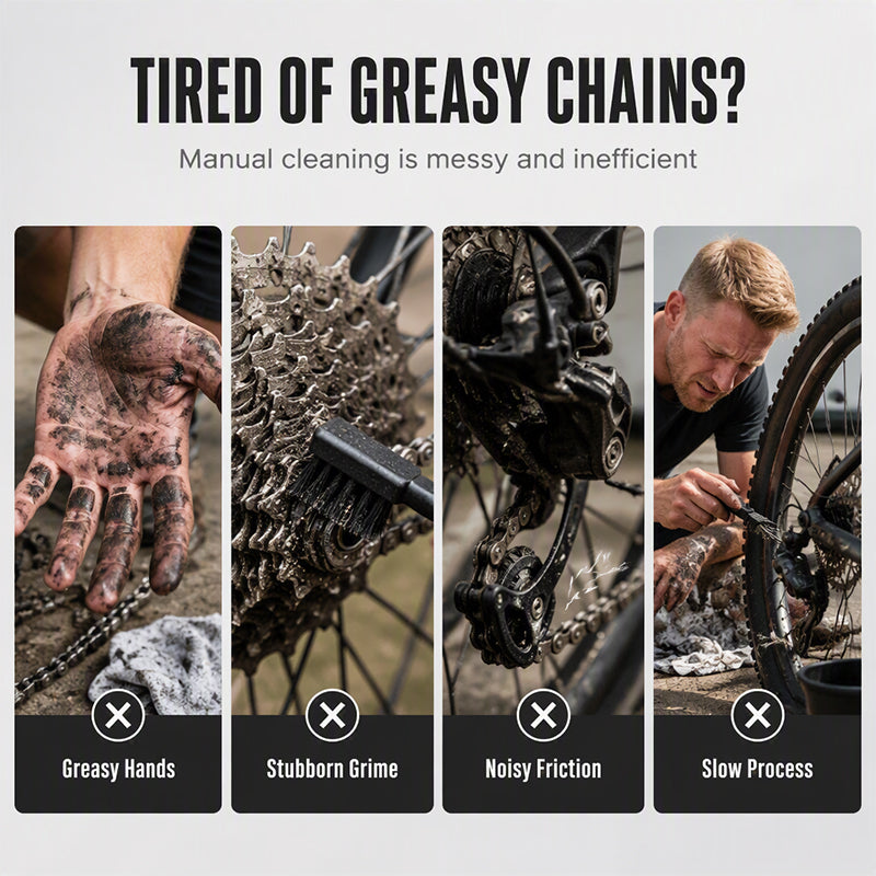 🚴Deep Clean Chain Washer – Professionele en snelle reiniging voor mountainbikes, racefietsen en elektrische fietsen 🔧