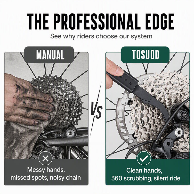 🚴Deep Clean Chain Washer – Professionele en snelle reiniging voor mountainbikes, racefietsen en elektrische fietsen 🔧
