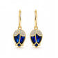 ✨ Elegante C-vormige oorringen met rozenknopjes