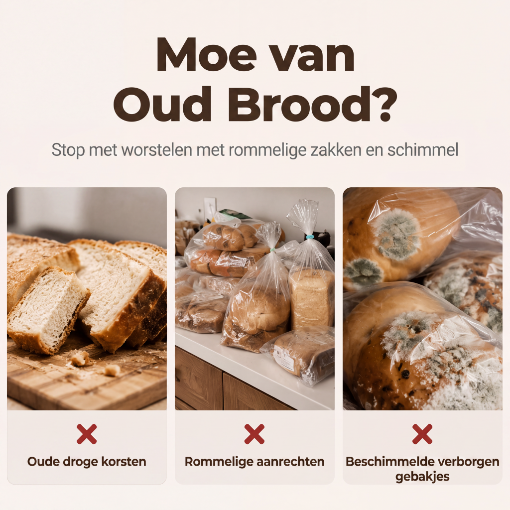 Dubbellaags bamboe broodtrommel