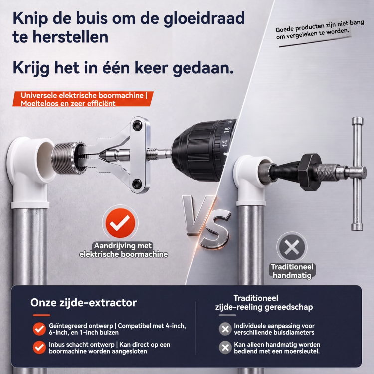🔥1 kopen, 1 gratis🔧 Gereedschap voor het uittrekken van beschadigde buizen