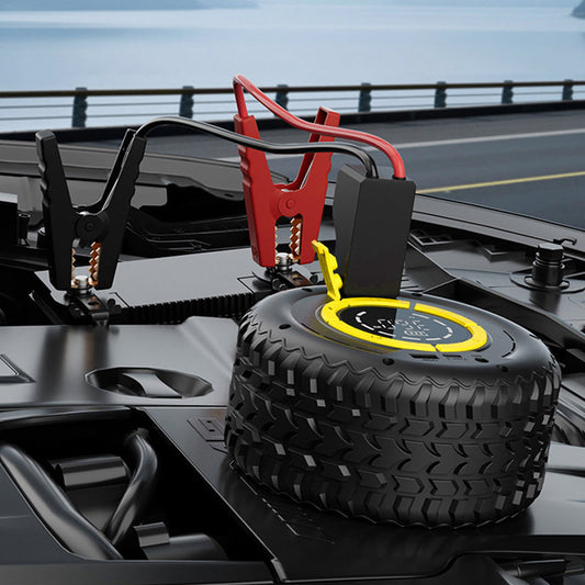 🚗 2-in-1 auto-startapparaat en bandenpomp