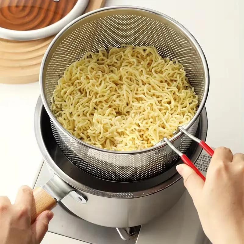 🍳 Multifunctionele frituurpan van 304 roestvrij staal