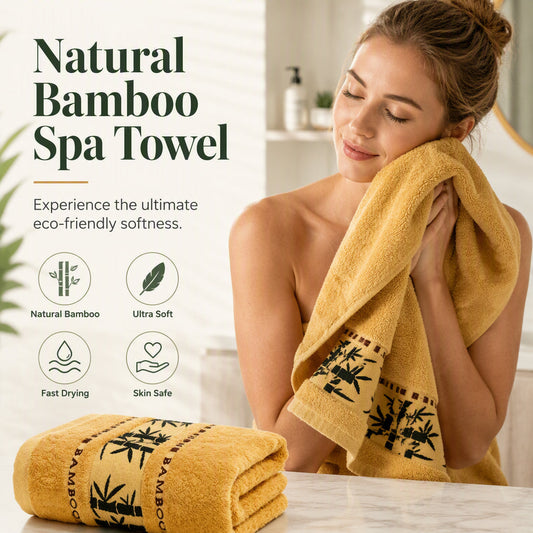 🛁Premium bamboe badhanddoek – de beste vezel uit de natuur, extra dik en zacht, zeer absorberend✨