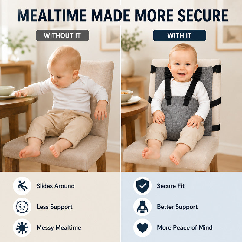 👶Draagbare veiligheidsgordel voor kinderstoelen
